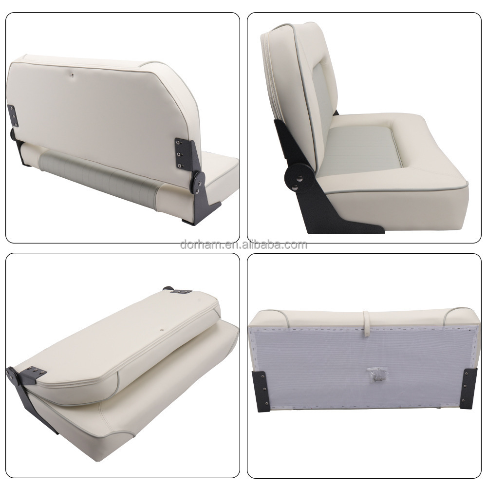 マリン用ダブル折りたたみ式ボートシート、ローバック、高密度ク - Fishing Boat Seat のレビューと価格