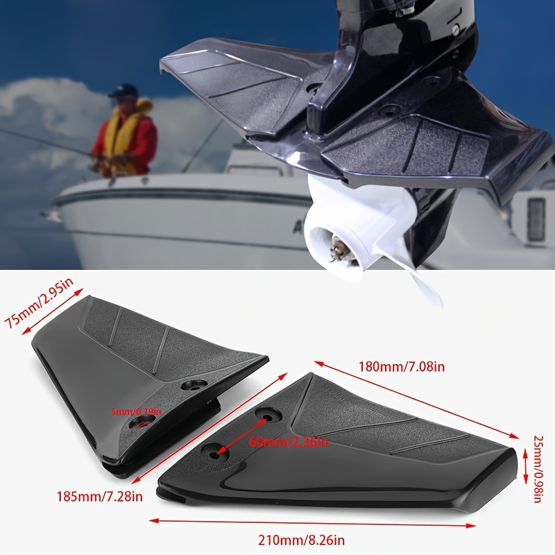 KOETSU 1 ペア船外固定翼、ネジ付き、PP 素材、船体 - Fishing Boat Steering Wheel のレビューと価格